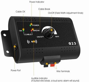 Wireless Pet Training Collar Adjustable <b>Remote</b> <b>Control</b> Bark <b>Control</b> <b>Vibration</b> Sound Beep Outdoor Dog Fence System - Product Image 4