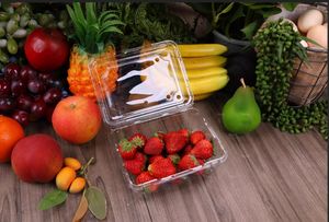 Plateau à blister à clapet en plastique PET jetable pour le stockage des aliments pour le pain, la salade, les fruits, les bonbons, les biscuits, les autres aliments - Product Image 4