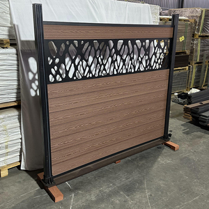 Pannelli di recinzione in <span class=keywords><strong>legno</strong></span> composito composto wpc pannelli di recinzione e pannelli di recinzione post wpc - Product Image 4