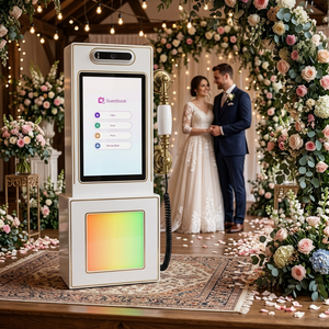 Tops - Teléfono con Videollamada y Libro de Visitas de <span class=keywords><strong>Audio</strong></span> de 10.1 Pulgadas para Bodas, Diseño Retro con Carga USB - Product Image 3