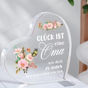 Decoración Ligera y Personalizable de Acrílico Fundido con Técnica de Moldeo, Diseño de Dibujos Animados, para el Día del Padre, Día de Acción de Gracias, Recuerdo, Transparente - Product Image 2