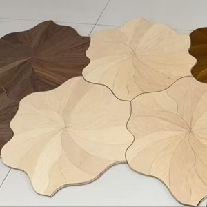 Parquet en bois massif de noyer de conception Lotus, épaisseur de 15 mm, parquet en bois d'ingénierie multicouche, design moderne, salon - Product Image 2