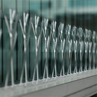 Kit de pointes anti-oiseaux en polycarbonate plastique avec colle adhésive