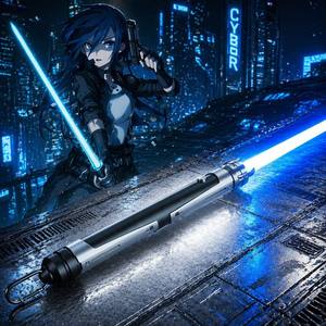 <span class=keywords><strong>Sabre</strong></span> laser Nexussabers Factory Supply Gun Gale Online avec poignée métallique, bâton lumineux à couleurs changeantes infinies, jouets lumineux - Product Image 1