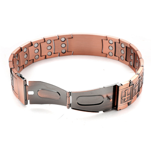 फैशनेबल जैव ऊर्जा तीन-पंक्ति चुंबकीय चिकित्सा समायोज्य यूनिसेक्स क्रॉस ब्रेसलेट के साथ काले जस्ता - Product Image 5