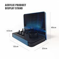 Atomiseur d'expérience de compteur en forme de L en gros personnalisé en usine pour accessoires de magasin de fumée de tabac présentoir en acrylique