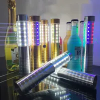 Bâton lumineux LED JIN PENG avec effet de paillettes pour le service de bouteilles de champagne et de vin dans les boîtes de nuit, les KTV et les bars