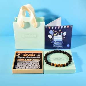 Original Idee Cadeaux Anniversaire Pour Mon Beau <span class=keywords><strong>Papa</strong></span> Son Petit Fils Tonton Neveu Frere Papy Mari Pulseras Bijoux 50 <span class=keywords><strong>Pulsera</strong></span> - Product Image 4