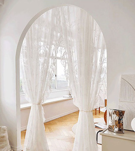 YongHo moderno Vintage pizzo francese pastorale bianco <span class=keywords><strong>per</strong></span> la casa balcone parasole pavimento finestra tende <span class=keywords><strong>per</strong></span> la casa dell'hotel - Product Image 5