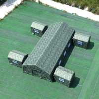 Tente Gonflable Étanche Portable pour Usage Extérieur, Abri de Rangement Médical de Secours, Tente Combinée Camouflage Personnalisée pour Urgences