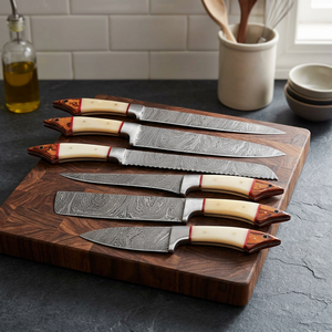 Juego de Cuchillos de Chef Profesionales BK Industries, Hojas de Acero de Damasco de 67 Capas, Alta Durabilidad, Ecológicos, Ambidiestros - Product Image 5