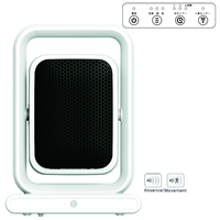 Calentadores de Cerámica PTC de 1200W con Sensor Humano Silencioso de Estilo Japonés, Encendido/Apagado Automático, Temporizador de 0-7 h, Filtro de Aire e Indicador LED