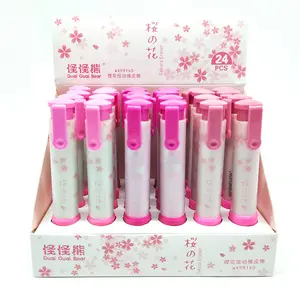 Press the pencil eraser for boys and girls Wholesale pink pen type colored eraser for student children and kids