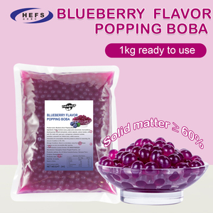 Top Seller 1kg Blueberry Popping Boba Premium <span class=keywords><strong>Tapioca</strong></span> Pearls para té <span class=keywords><strong>de</strong></span> burbujas y té <span class=keywords><strong>de</strong></span> la leche para la tienda <span class=keywords><strong>de</strong></span> bebidas - Product Image 5
