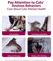 USMILEPET Phéromone pour chat Anti-stress Arrêt des griffades Marquage urinaire Soulagement de l'anxiété Spray diffuseur apaisant pour félins sûr et naturel