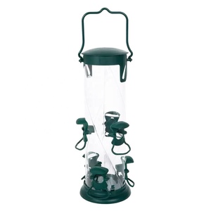 Mangeoire à oiseaux 3 en 1 <span class=keywords><strong>de</strong></span> grande taille pour l'extérieur, résistante à la mastication et aux intempéries, pour les graines, les noix et le <span class=keywords><strong>suif</strong></span>, 3 sections - Product Image 1