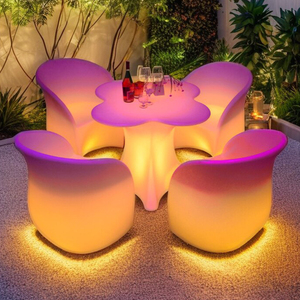 Sofás de Mesa LED Brillantes para Discoteca, Muebles Iluminados para Sala de Estar y <span class=keywords><strong>Bar</strong></span>, Estilo Dubái - Product Image 2