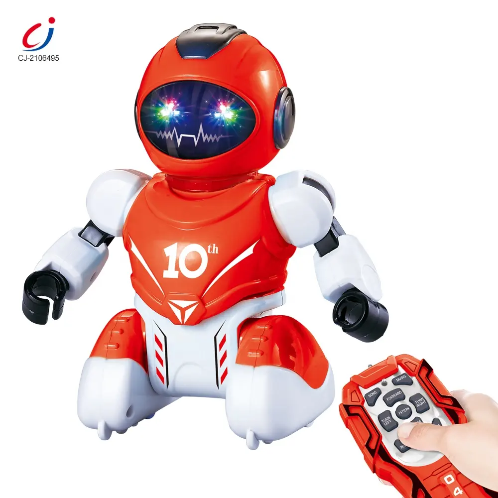 2023 Kids Educational Robot Programming Soccer Robot, Infrared Intelligent Rc Robot Toy With Remote Control Light Music