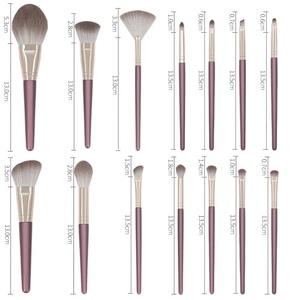 Set Completo de Brochas de Maquillaje de Belleza, 14 Piezas, Brochas de Maquillaje de Alta Calidad, Brocha para Polvo y Sombra de Ojos, Buena Calidad de Pelo Sintético - Product Image 4