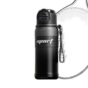 High Quality Outdoor Cycling Running Sports 316 Stainless Steel Thermos Vacuum Large Capacity Water <b>Bottle</b> With Straw - Product Image 1