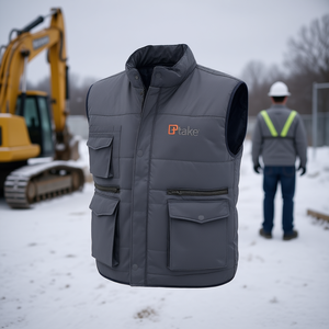 Gilet multi-poches d'hiver Ttake Workwear XL gris - Product Image 3