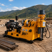Foreuse rotative de puits d'eau FEIYANG XY-3, moteur diesel, profondeur max. 600m, pompe 325MM de diamètre, sur roues, 1 an de garantie, large plage de vitesse de tige, 380V