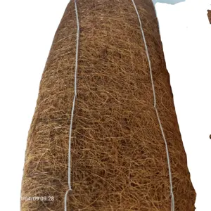 ココナッツコイア繊維マットコイアマット植物成長勾配緑化のための浸食制御
