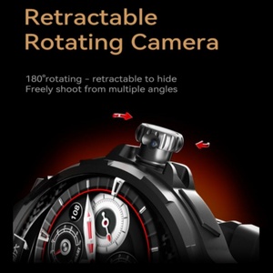 GT100 2026 Meilleure montre connectée 4G pour homme avec caméra, emplacement pour carte SIM, étanche IP68, grande batterie, mémoire 32 Go, écran HD - Product Image 4