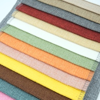 Tissu d'ameublement et de matelas en polyester 100% tissé, teint en fil, uni, résistant à l'eau, respirant, de poids moyen, pour la maison, vente en gros