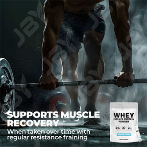 אבקת חלבון מי גבינה פרימיום JBY OEM מותג פרטי לספורטאים, תוסף חלבון גבוה תומך בכוח וביצועים - Product Image 3