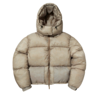 Veste matelassée réversible pour femme, rembourrée, zippée, avec capuche, hiver, 2 en 1, sur mesure, OEM, ODM, vente en gros