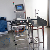 Machine de pesage de capsules sur convoyeur en ligne avec système de rejet à Shanghai Pusher