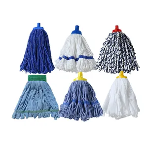 Floor Cleaning Mop Factory Price Floor Cleaning Wet Non Woven Microfiber Cotton Replacement Mop Heads For Home Hotel Hospital