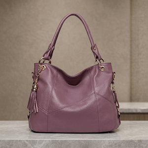 Bolso de Noche de Cuero Genuino para Mujer, a la Moda, de BS International, Impermeable, para Todas las Temporadas, de 7 Pulgadas, de Alta Calidad, Gran Capacidad, con Cierre - Product Image 4