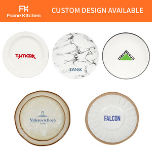 Minimalist Pure White Porcelain <b>Dinnerware</b> <b>Set</b> BPA Free Plates <b>for</b> Steak Pasta Hotel & Buffet <b>for</b> Bulk Orders - Product Image 3