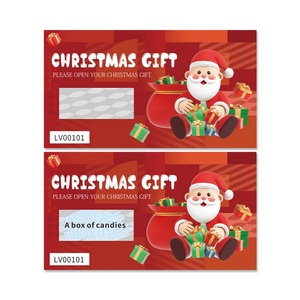 Carte de Noël à gratter personnalisée à impression numérique rapide – Personnalisez vos tickets à gratter et gagnez - Product Image 1