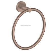 Porte-serviettes mural Watersino moderne en acier inoxydable nickel brossé pour hôtels et chambres