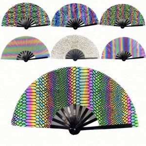 พัดพับไม้ไผ่พิมพ์ลายโลโก้ Kpop แบบกำหนดเอง พร้อมถุงใส่ ของขวัญธุรกิจ งานแต่งงาน งานพื้นบ้าน งานศิลปะ OEM - Product Image 2