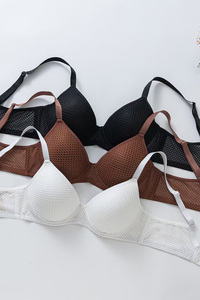 Áo ngực đẩy vải lưới tối giản theo phong cách Pháp đồ lót nữ gợi cảm và thoáng khí thoải mái - Product Image 5