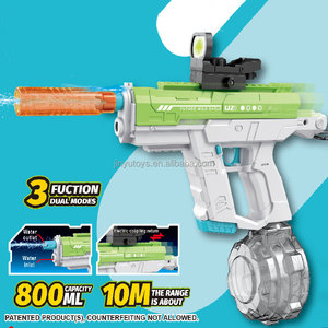 Estate tiro all'aperto 3 in 1 doppio-modalità di assorbimento automatico elettrico pistola ad acqua con tappo di fuoco cannone pistola ad acqua giocattoli - Product Image 2