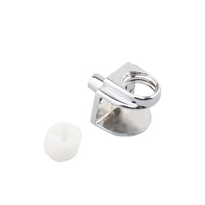 Clips en alliage de zinc pour support d'étagère de salle de bain, conception durable sans poignée - Product Image 2
