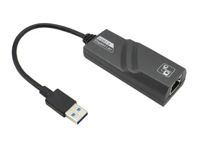 Pogo Adaptor Ethernet untuk Laptop, USB 3.0 Jaringan Gigabit LAN 10/100/1000 Mbps PC Usb 3.0 Ke RJ45 Gigabit