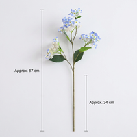 Realistische Maiglöckchen Kunstblumen Seiden-Blumenarrangement Einzelner Stiel für Heim Hochzeit Schaufensterdekoration