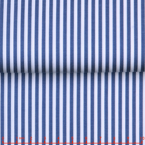 Tessuto di Lusso in Cotone 80S Trattato con Ammoniaca Liquida, Facile da Curare, Tinto in Filo, Tessuto a Righe Twill per Camicie, Uniformi Scolastiche e da Ufficio - Product Image 2