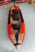 Kayak gonflable en fibre de verre pour 3 personnes pour la pêche en rivière, en lac, en mer et en océan, bateau à rames et canoë multi-usages
