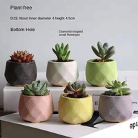 Kawaii – Mini Pot de fleurs en céramique, jardinière d'intérieur, décorations pour la maison, Pots de plantes succulentes en céramique