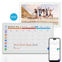 Kalender Digital AI Wall Planner 15,6 Inci, Layar Sentuh Interaktif Pintar untuk Jadwal Keluarga, Sangat Cocok untuk Mengatur Jadwal Harian