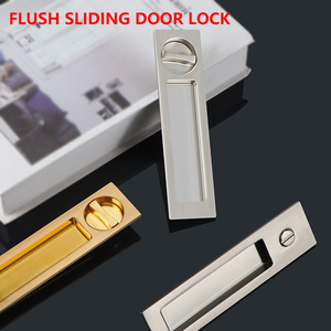 Hiện Đại Hidden Khóa Cửa Màu Đen Bạc Kẽm Hợp Kim Thiết Kế Đồ Họa Gỗ Vuông Trượt Móc Khóa Cho Khách Sạn Điện Cn; gua - Product Image 6