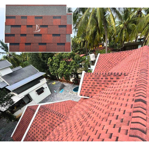 Tuiles de toit chinoises résistantes au vent populaires en Jamaïque, feuilles de <span class=keywords><strong>toiture</strong></span> en asphalte, bardeaux en fibre de verre laminés - Product Image 5