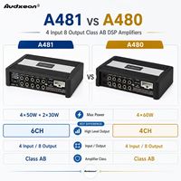 Amplificador DSP para Auto de 8 Canales Clase AB con Chip AKM y Ecualizador de 31 Bandas, Sistema de Audio para Auto